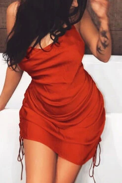 Solid Color Glamorous Ruffle Mini Dress -Clothing Outlet Store C21050729 5 8ddfcfcc e8bb 4293 afea ee06bc151dc5