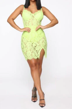 Solid Color Stylish Lace Mini Dress -Clothing Outlet Store C21053102 3 2b3e3dad e0bc 4b6f a9ef 52ca17a54303
