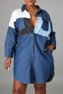 Patchwork Urban Mini Dress