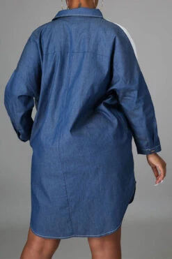 Patchwork Urban Mini Dress -Clothing Outlet Store C21082011 BL 4