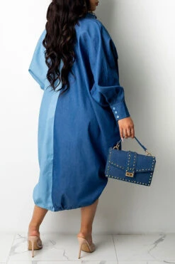 Hit Color On-trend Oversize Single Breasted Midi Dress 15 Hit Color On-trend Oversize Single Breasted Midi Dress -Clothing Outlet Store C21083116 BL 4 a54a7537 0f34 4cf0 8907 224b93f462e6