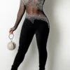 Sequined Party See-Through Jumpsuit