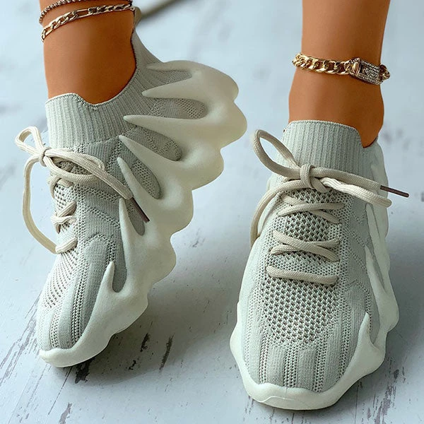 Patchwork Sporty Sneakers 5 Patchwork Sporty Sneakers - Image 5