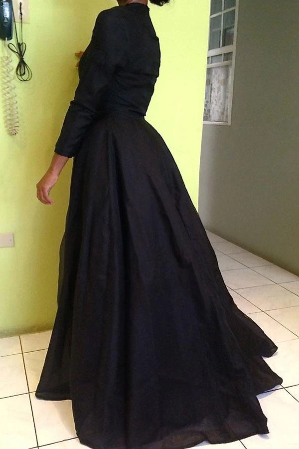 Black Lace Patchwork Retro Dress Suit 3 Black Lace Patchwork Retro Dress Suit - Image 3