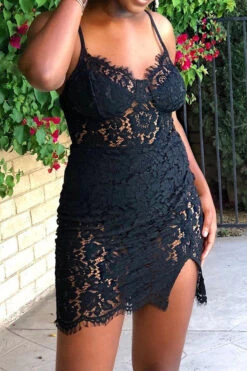 Floral Lace Elegant Mini Dress