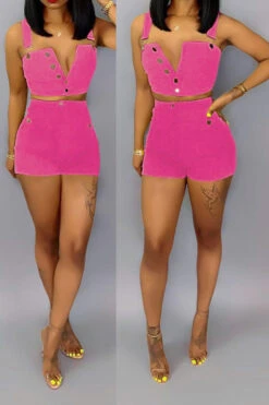 Solid Color On-trend Single Breasted Pant Suit -Clothing Outlet Store C22040638 RR 1