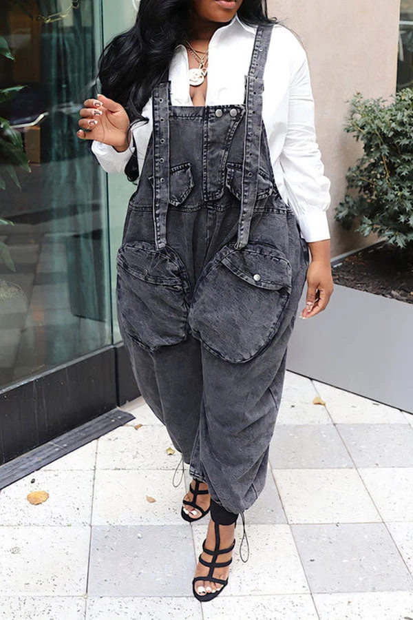 Solid Color Casual Jumpsuit 2 Solid Color Casual Jumpsuit - Image 2