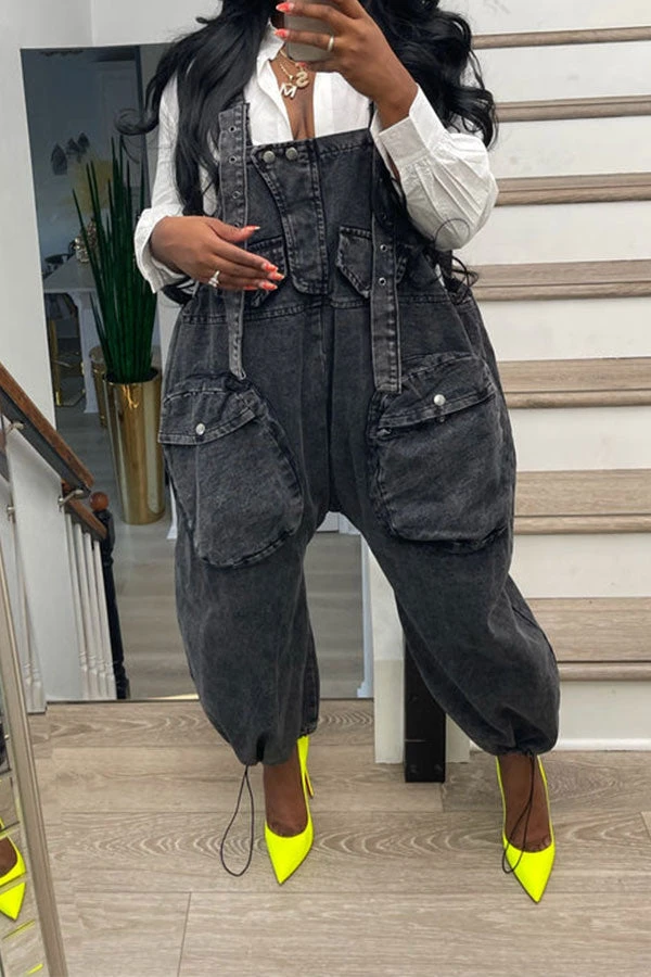 Solid Color Casual Jumpsuit 3 Solid Color Casual Jumpsuit - Image 3