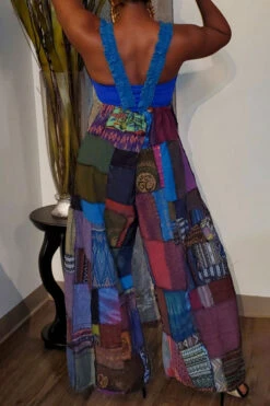 Color Block Cool Jumpsuit (Without Tube Top) -Clothing Outlet Store C22072041 BL 2 7248298c b371 42c4 8dbe 13f505ba2667