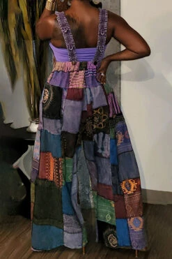 Color Block Cool Jumpsuit (Without Tube Top) -Clothing Outlet Store C22072041 PU 2 47584fe4 884c 4c97 a0a5 15cebdbb0cee