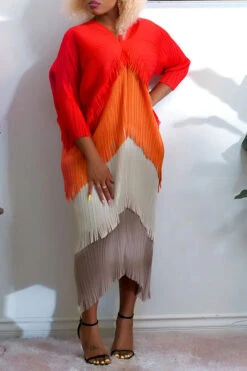 Color Block Boho Tassel Midi Dress -Clothing Outlet Store C22081003 OR 1 93aa40b9 d955 4d86 b124 ad2ffc45184b