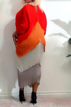 Color Block Boho Tassel Midi Dress -Clothing Outlet Store C22081003 OR 2 42d80861 a1c1 43c9 8c8e d8b8031ee361