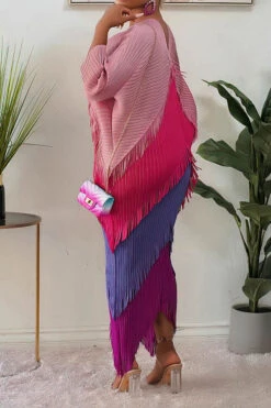 Color Block Boho Tassel Midi Dress -Clothing Outlet Store C22081003 PI 5 1c0304cd 8d61 4d28 906c 5aa021c6009f