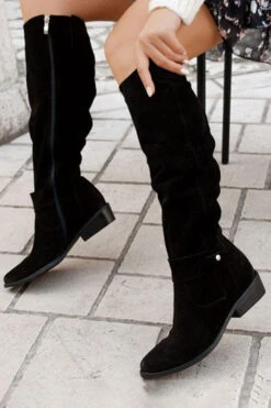 Solid Color Nautical Zip Through Boots 18 Solid Color Nautical Zip Through Boots -Clothing Outlet Store C22083046 BK 3