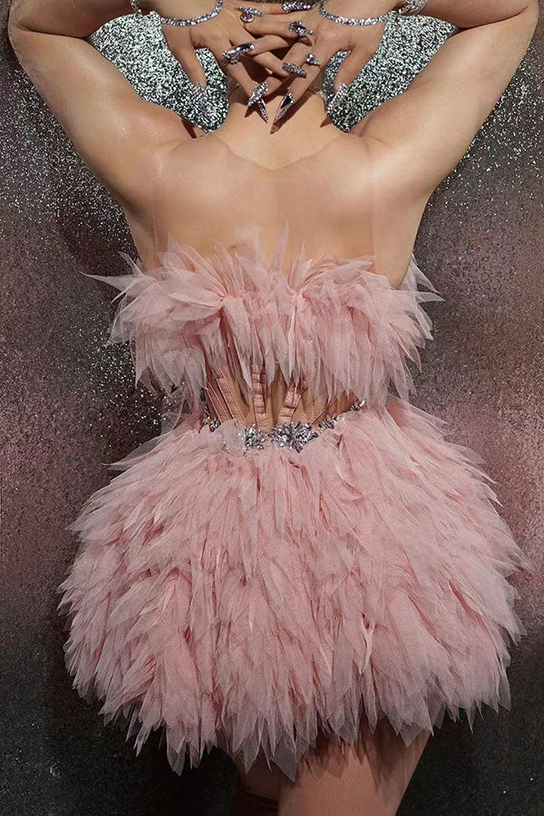 Mesh Girly Multi-layer Mini Dress 5 Mesh Girly Multi-layer Mini Dress - Image 5