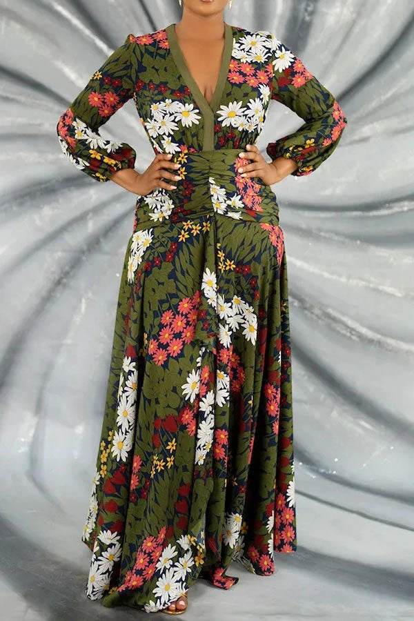 Floral Print Romantic Maxi Dress 2 Floral Print Romantic Maxi Dress - Image 2