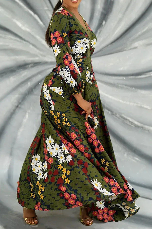 Floral Print Romantic Maxi Dress 3 Floral Print Romantic Maxi Dress - Image 3