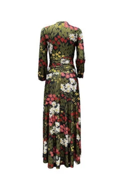 Floral Print Romantic Maxi Dress 9 Floral Print Romantic Maxi Dress -Clothing Outlet Store C22103158 RT 5