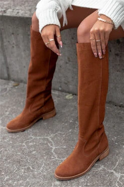 Solid Color Retro Boots