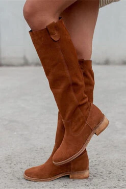 Solid Color Retro Boots -Clothing Outlet Store C22111546 BR 4