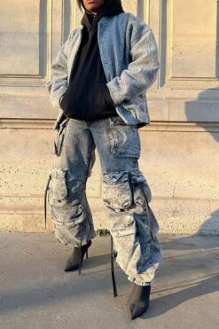 Solid Color Punk Multi Pocket Wide Leg Jeans -Clothing Outlet Store C23020842 AS 4 d3eab72f 8823 4503 bfb0 11f4cdc8eac5