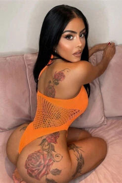 Solid Color Flirty Hollow-Out Knitted One Piece Swimwear -Clothing Outlet Store C23031016 OR 3