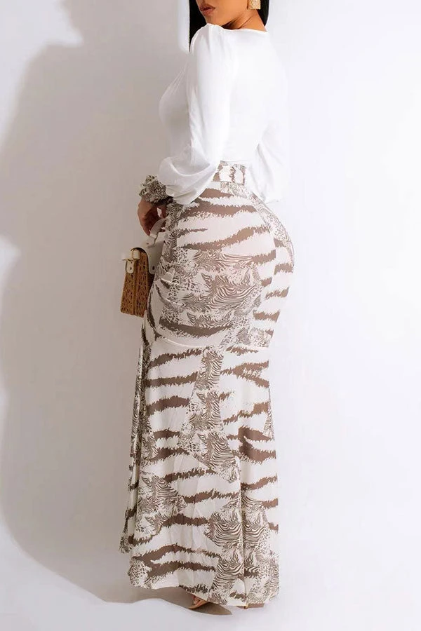 Tie Dye Patchwork Elegant High Split Maxi Dress 2 Tie Dye Patchwork Elegant High Split Maxi Dress - Image 2