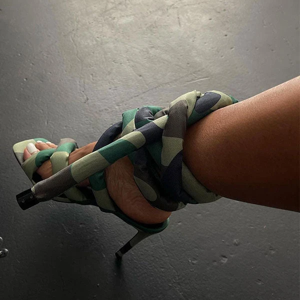 Solid Color Unique Cross Strap Strappy Sandals 18 Solid Color Unique Cross Strap Strappy Sandals - Image 18