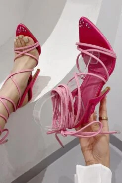 Sweet Heart Multi-Strap Strappy Pointed Toe Sandals -Clothing Outlet Store C23031770 PI 3