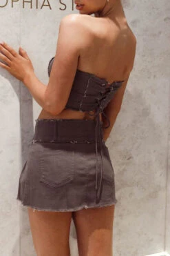 Solid Color Sweet Irregular Dress Suit -Clothing Outlet Store C23032969 AS 5