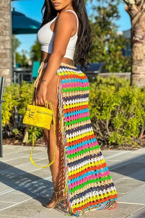 Braided Colorful See-Through Beachwear 6 Braided Colorful See-Through Beachwear - Image 6