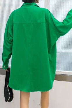 Cartoon Pattern Cute Button Thru Shirt -Clothing Outlet Store C23041117 GR 2