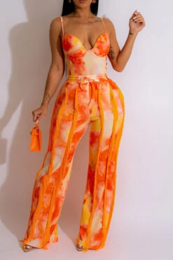 Tie Dye Rocking Tassel Pant Suit 22 Tie Dye Rocking Tassel Pant Suit -Clothing Outlet Store C23053188 OR 1