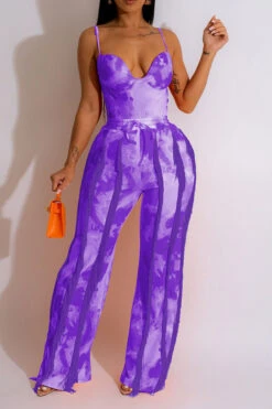 Tie Dye Rocking Tassel Pant Suit 18 Tie Dye Rocking Tassel Pant Suit -Clothing Outlet Store C23053188 PU 1