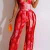 Tie Dye Rocking Tassel Pant Suit