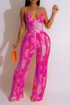 Tie Dye Rocking Tassel Pant Suit 20 Tie Dye Rocking Tassel Pant Suit -Clothing Outlet Store C23053188 RR 1