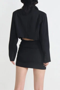 Glittery Rhinestone Bowknot Design Dress Suit -Clothing Outlet Store C23061286 BK 4