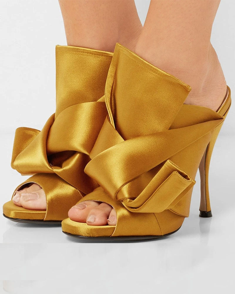 Solid Color Glamorous Peep Toe Sandals 2 Solid Color Glamorous Peep Toe Sandals - Image 2