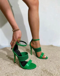 Color Block Classic Ankle Strap Sandals 28 Color Block Classic Ankle Strap Sandals -Clothing Outlet Store C23062882 GR 4
