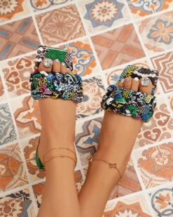 Solid Color Braided Urban Flat Slippers 31 Solid Color Braided Urban Flat Slippers -Clothing Outlet Store C23062885 SP 2