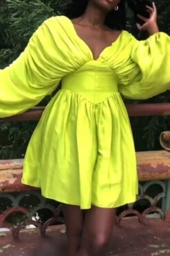 Solid Color Smart Draped Romper 5 Solid Color Smart Draped Romper -Clothing Outlet Store CP2309018 GR 3