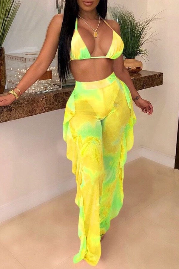 Butterfly Print Mesh Elegant High Waist Bikini & Pants 12 Butterfly Print Mesh Elegant High Waist Bikini & Pants - Image 12