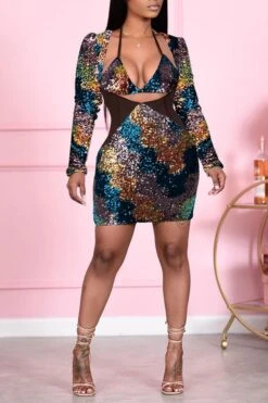 Sequined Striking Mini Dress 30 Sequined Striking Mini Dress -Clothing Outlet Store H20102215 14 45afb4d9 cda2 4f8d a048 7f2d13a0aa32