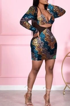 Sequined Striking Mini Dress 31 Sequined Striking Mini Dress -Clothing Outlet Store H20102215 15 74a4b616 3563 43f0 9496 3817620f9de0