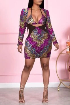 Sequined Striking Mini Dress 21 Sequined Striking Mini Dress -Clothing Outlet Store H20102215 5 298c15bf 47f9 492d b352 a9168f293b34