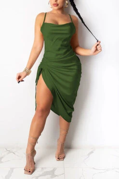 Solid Color Striking Lace-Up Midi Dress 27 Solid Color Striking Lace-Up Midi Dress -Clothing Outlet Store H20112024 6 a5fa3d7d 0570 44be b564 86bf19374ed0