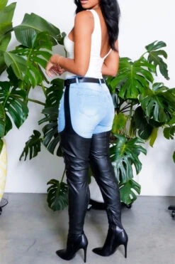 Solid Color Stylish High Heel Boots With Belt 10 Solid Color Stylish High Heel Boots With Belt -Clothing Outlet Store H21011102 5