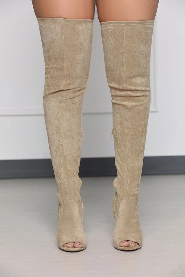 Solid Color Peep Toe Modern Stiletto Boots 13 Solid Color Peep Toe Modern Stiletto Boots - Image 13