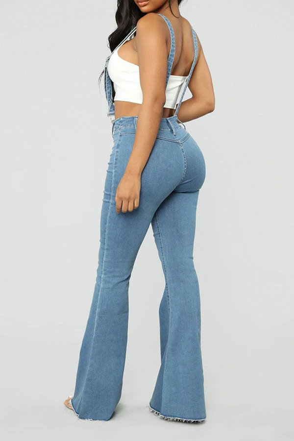 Light Blue Suspenders Classic Bell Bottoms Jeans 4 Light Blue Suspenders Classic Bell Bottoms Jeans - Image 4