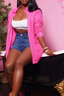 Sequined Lapel Sparkly Button Down Mini Dress 21 Sequined Lapel Sparkly Button Down Mini Dress -Clothing Outlet Store H21122945 RR 4 516aac0c 1445 4690 bebf 029e32666aa7